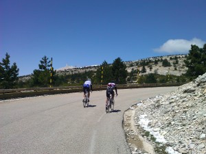 Mont Ventoux summit after the forest section